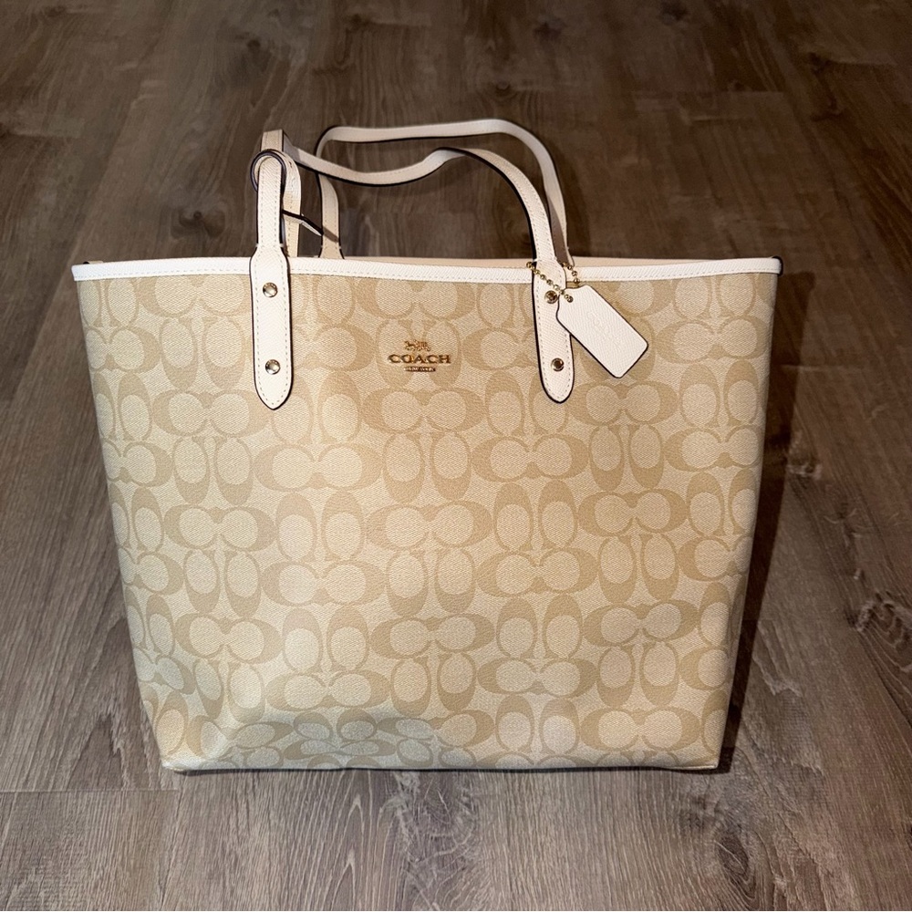 Coach Tan Signature Tote